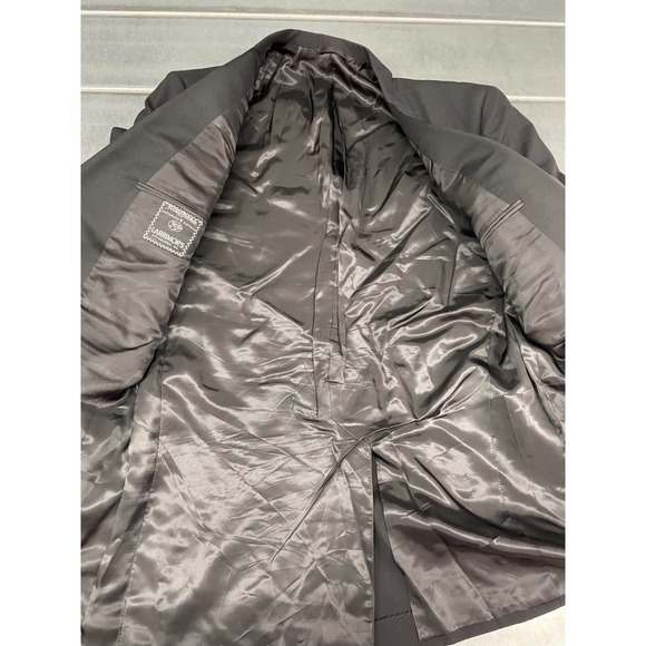 Hickey Freeman Boardroom Blazer Jacket Mens 41 Long Black 100% Wool Sport Coat - Picture 11 of 16